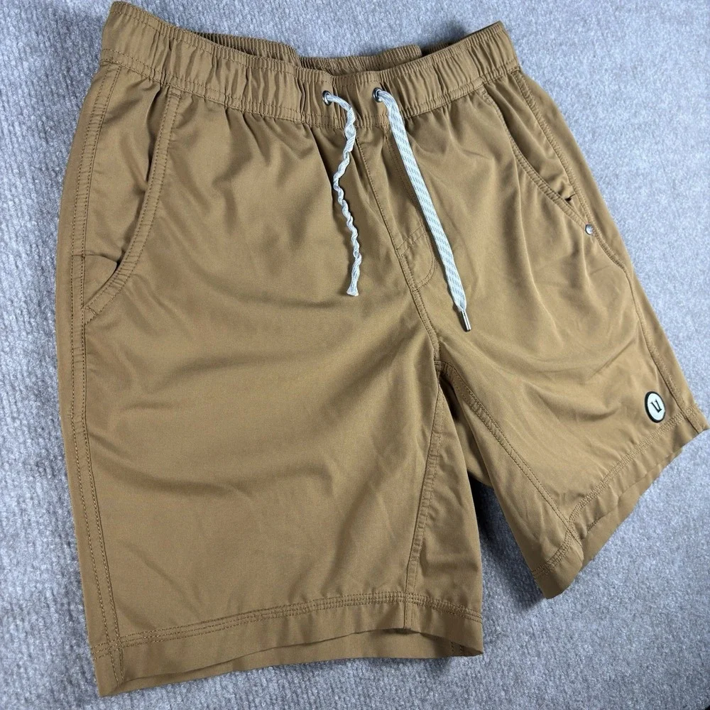 Vuori Mens Brown M Swim Trunks Shorts 5